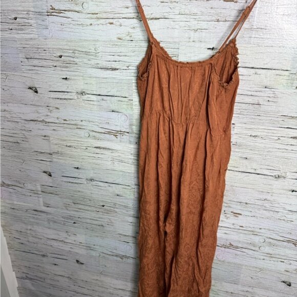 Salt water luxe womans embroidered brown Jumpsuit size xs - Picture 6 of 8